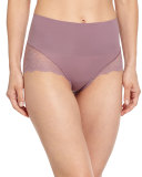 Undie-Tectable High-Waist Lace Boyshorts, Mulberry Shadow