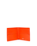 Brasai Leather Bi-Fold Wallet, Tan/Orange