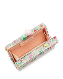 Clara Crystal Box Clutch Bag, Lollipop