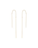 Talin Long Chain Thread-Through Earrings