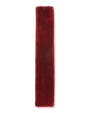 Faux-Fur Pull-Through Scarf, Burgundy
