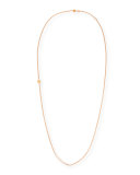 Double-Chain Necklace in 18K Rose Gold, 31"
