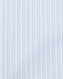 Fancy-Striped Woven Dress Shirt, Blue