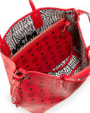 Liz Reversible Medium Shopper Tote Bag, Ruby