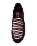 Mesh Fabric Slip-On Sneaker