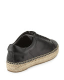 Joslyn Cap-Toe Espadrille Sneaker, Black