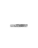 Petite Pave Ring with Diamonds, Size 7