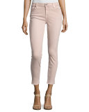 The Ankle Skinny Jeans with Released Hem, Pink