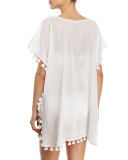 San Andreas Embroidered Caftan Coverup