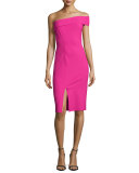 One-Shoulder Cocktail Dress W/ Slit 