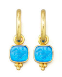 Peacock Pegasus, Goddess & Moon Intaglio Earring Pendants