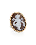Sardonyx Angel Cameo Ring, Size 6