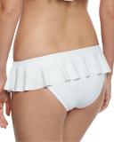 Sirolo Italian Solid Ruffle Swim Bottom