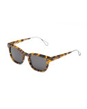 Avery Square Acetate Sunglasses, Matte Rex
