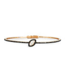 Marquis White & Black Diamond Bracelet in 18K Rose Gold