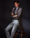 Topcoat w/Mink Fur Collar, Light Brown