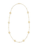 18k Gold Yellow South Sea Pearl & Diamond Necklace 