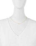 I Love You Bezel-Diamond Pendant Necklace