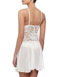 Love Magicienne Lace Nightie, Dentelle Nacre