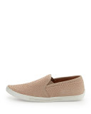 Kidmore Snake-Print Slip-On, Dusty Pink Sand