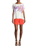 Harry Antigua Linen Bermuda Shorts, Sealing Wax