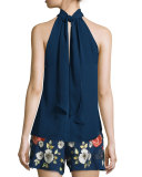 The Hawaiian Embroidered Shorts, Midnight