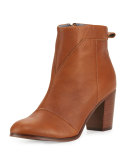 Lunata Leather Ankle Boot, Medium Brown