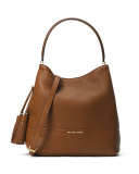 Kip Large Leather Bucket Bag, Luggage