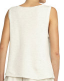 Lexie Lounge Tank Top, Peppered Cream