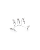 The Claw 18k White Gold Diamond Hand Bracelet