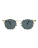 Kinney 49 Square Sunglasses, Champagne/Champagne Dark Tortoise Fade