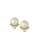 Mabe Pearl Stud Earrings