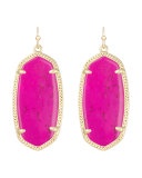 Elle Earrings, Magenta