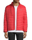 Lightweight Quilted Down Jacket, Red