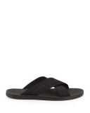 Logo-Web Slide Sandal, Black
