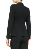 Featherweight Wool One-Button Jacket