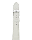 20mm Alligator Strap, White