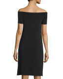 Sorana Off-The-Shoulder Dress, Black