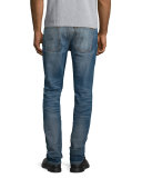 Lean Dean Indigo Throb Skinny-Leg Jeans, Blue