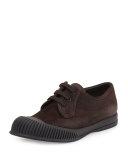 Mud-Guard Suede Low-Top Sneaker, Brown