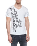 Logo Graphic V-Neck T-Shirt, White