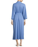 Shangri-La Long Jersey Nightgown, Smoky Iris