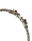 Naga Silver Dragon-Head Bracelet