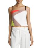 Cropped Cady Colorblock Tank 