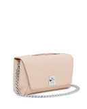 Leather Chain-Strap Flap Bag, Cordage
