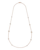 Rosé Rock Candy Round Station Necklace