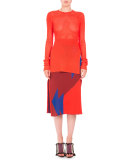 Broken Triangle Jacquard Skirt
