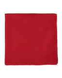 Silk Pocket Square, Cranberry