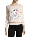 x Disney® Thumper Sequined Grace Jumper, Powder Pink