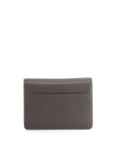 Sienna Small Leather T-Buckle Crossbody Bag, Graphite